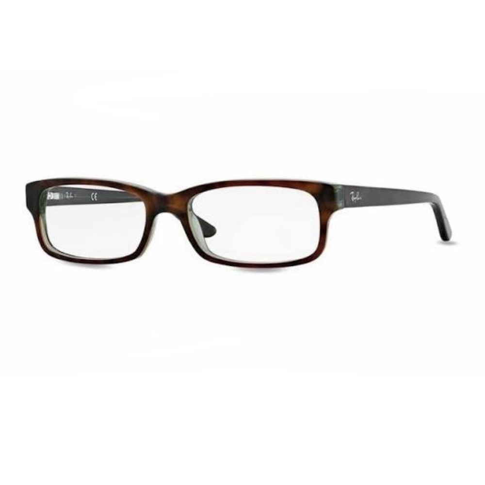 Ray Ban RB5187 5163 Tortoise Green Rectangle Eyeglasses 50-16 140 Frames Only